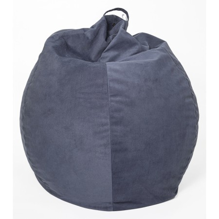 Mear-bag “Pear” is small, diameter 70 cm, height 90 cm, blueberry color, velor-2