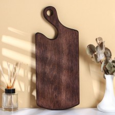 Defense board for serving with ADELICA handle, 38 × 16 × 2 cm, dark grab