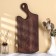 Defense board for serving with ADELICA handle, 38 × 16 × 2 cm, dark grab