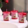 Aromatic candle "Cherry Blossom", cherry color, set of 5x4.5 cm, 3 pcs