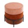 Norunn Pouffer, 480 × 480 × 450 mm, Shenill, Burgundy Color