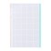 Smooth block for notebooks on A5 rings, 80 sheets in a cage, multi -color cut, in individual packaging, block 65 g/m2