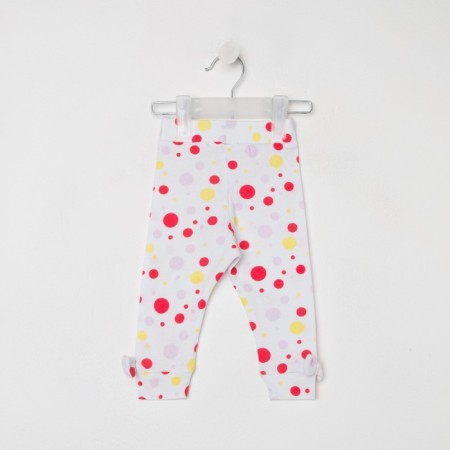 Pants for children, white color/peas, height 74 cm-1