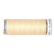 SEW-HALL thread for all materials, 200 m, 748277 (610 light-cream-yellow)