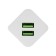 Network charger TD-T12, 2 USB, 2.4 A, white