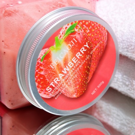 Cream-scrub for body renewing with strawberries 500 ml-3