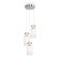 Suspended lamp Freya Fr5365PL-03CH Pitch, 405x220x1650 mm, E14, 3x40W, chromium color