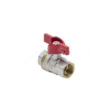 Кран шаровой Aquasfera Euro 1002-03, 1", PN 25, внутренняя резьба, бабочка, латунь, никель