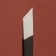 Knife for working with skin, mowed blade, 12.5 × 1 cm, black color