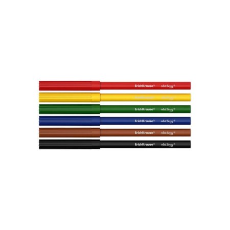 Flomasters 6 colors, Erichkrause ArtBerry, Knot, 1-2 mm, mix-5