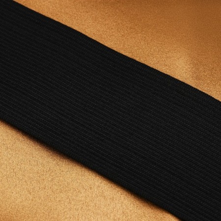 Linen gum, 50 mm, 25 m, black color-1