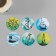 Stick Paper "Sea theme" d = 2.5 cm 252 pcs in roll