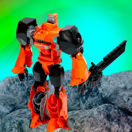 Dinobot robot, with metal elements, is transformed-6