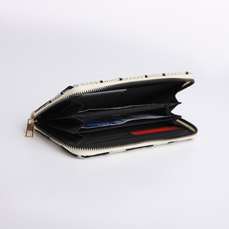 Women's wallet with lightning, white color-3
