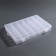 Organizer for decor, mobile cells, 36 cells, 27.3 × 17.5 × 4.5 cm, the color is transparent