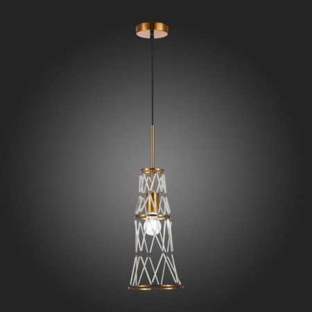 Suspension lamp ST LUCE. SL1016.203.01. Narrio. 1x60 W, E27, 18x18 cm, golden color-2