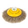 Denzel Ushm brush, 125 mm, M14, plate, twisted stainless wire 0.3 mm