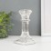 Glass of Glass for 1 candle "Column with rectangular" transparent 16.5x8.3x8.3 cm