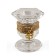Glass candlestick, for high holy, 5 × 5.5 cm