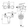 Lemark Bronx LM3714GM bath mixer, single -leaf, pour 168 mm, watering can, chrome