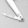 Kusachki - Pedicier, with a file, 7.6 cm, silver color