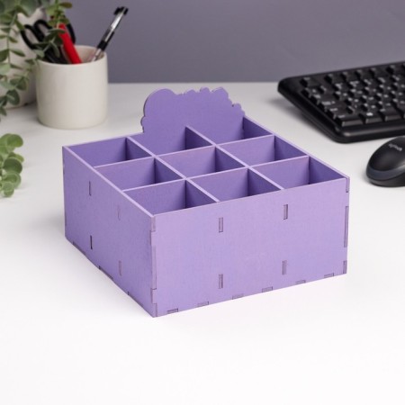 Organizer for storing little things "The path to success in you!" 9 departments 19x19x12-2