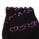 Women's terry socks "hearts", black color, size 23-25