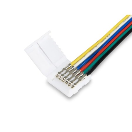 Flexible unilateral connector for LED tape 5050 12/24V (6 contact) 150 mm GS7351, 5 pcs