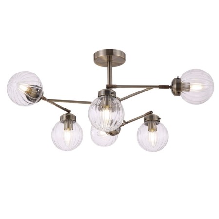 Caustra Freya Fr5041PL-06BS DAISY, 740x740x320 mm, E14, 6x40W, brass color