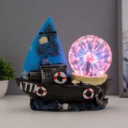 Plasma ball "Sailor" blue 25x10x22 cm Risalux-1