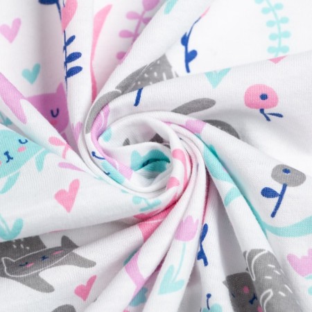 Diaper cat on white 102x120cm, culinary 130g/m, 100% cotton-3