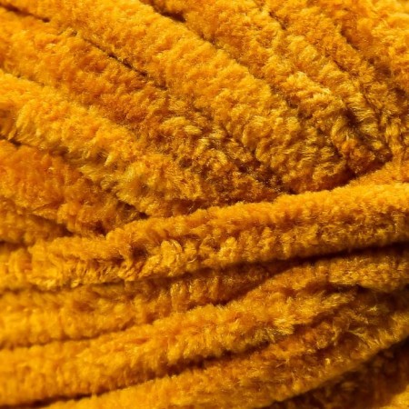 Yarn "Velluto" 100% micropoliester 68m/100g (02 yellow)-2