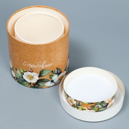 A set of hats 2 in 1, gift packaging, Flower, 13 x 13, 16 x 16 cm-9