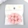 Beads for creativity velvet spraying "pink pastil" set 10 pcs d = 1.4 cm