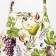 Apron "Ethel" Fruit Garden 60x65cm, 100% cotton, sarzha 190 g/m2