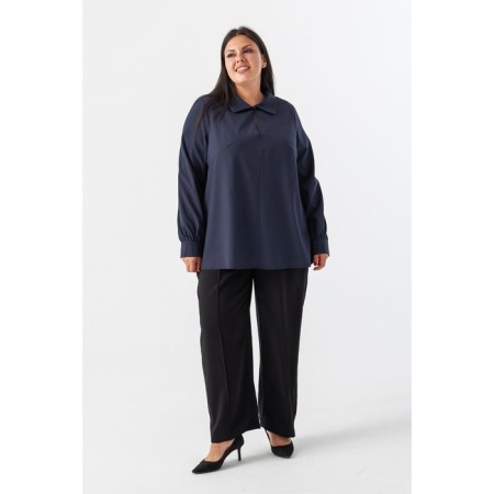 Female blouse, size 62, blue color-2