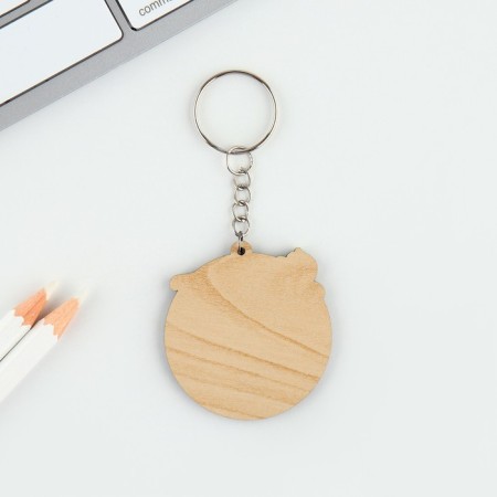 Key keychain wooden "Sagittarius", space, 4.5 x 6 cm-3