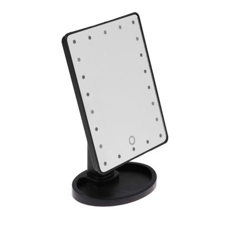 Luazon KZ-06 mirror, backlight, 26.5 × 16 × 12 cm, 4haa, 22 diodes, sensory button, black-2