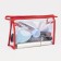 Lightning cosmetic bag, red/transparent color