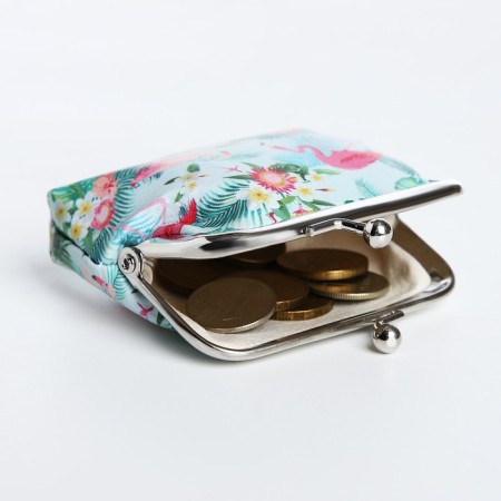 Wallet children 02-07-01 Flamingo, 9*3*8, Farmire Department, Green-2