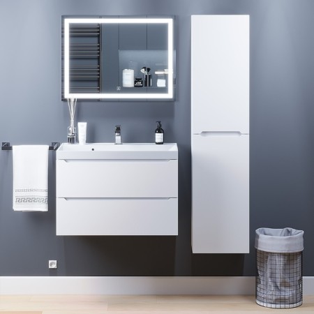 Mirror Uperwood Tanos, 80x80 cm, LED backlight, sensory switch, anti -recovery-2
