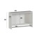 A cabinet suspended for a bathroom with a rod for towels, with doors, white, 60 x 17.4 x 40 cm