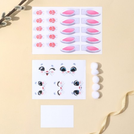 Set for decorating eggs on the Bunniki substrate, 13 x 10 cm-5