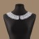 Collar sewing, guipyur, 22 × 5.5 cm, white color