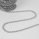 A chain for a bag, iron, d = 4 mm, 10 ± 0.5 m, silver color