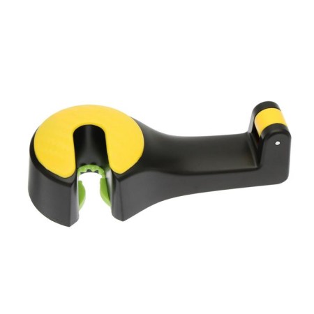Torso-chuckle, on a headrest with a phone holder-1