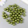 Set of beads "needlework" plastic, diameter 10 mm, 25 g, marsh-green