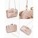 Women's bag on the farmar, beige color