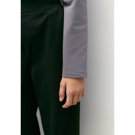 Лонгслив детский Amarobaby Ruffle, рост 134 см, цвет серый-9