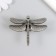 Pen for the casket Metal "Dragonfly" aged silver 4.7x6 cm